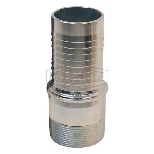 Holedall Tubular External Swage Stem, 1-1/4 in Nominal, MNPT, 316 SS, Domestic